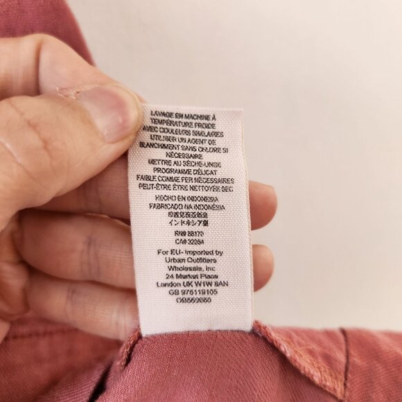 Free People Moonshine Linen Blend Pink Dress Summer Beachy Women's S - Picture 11 of 11